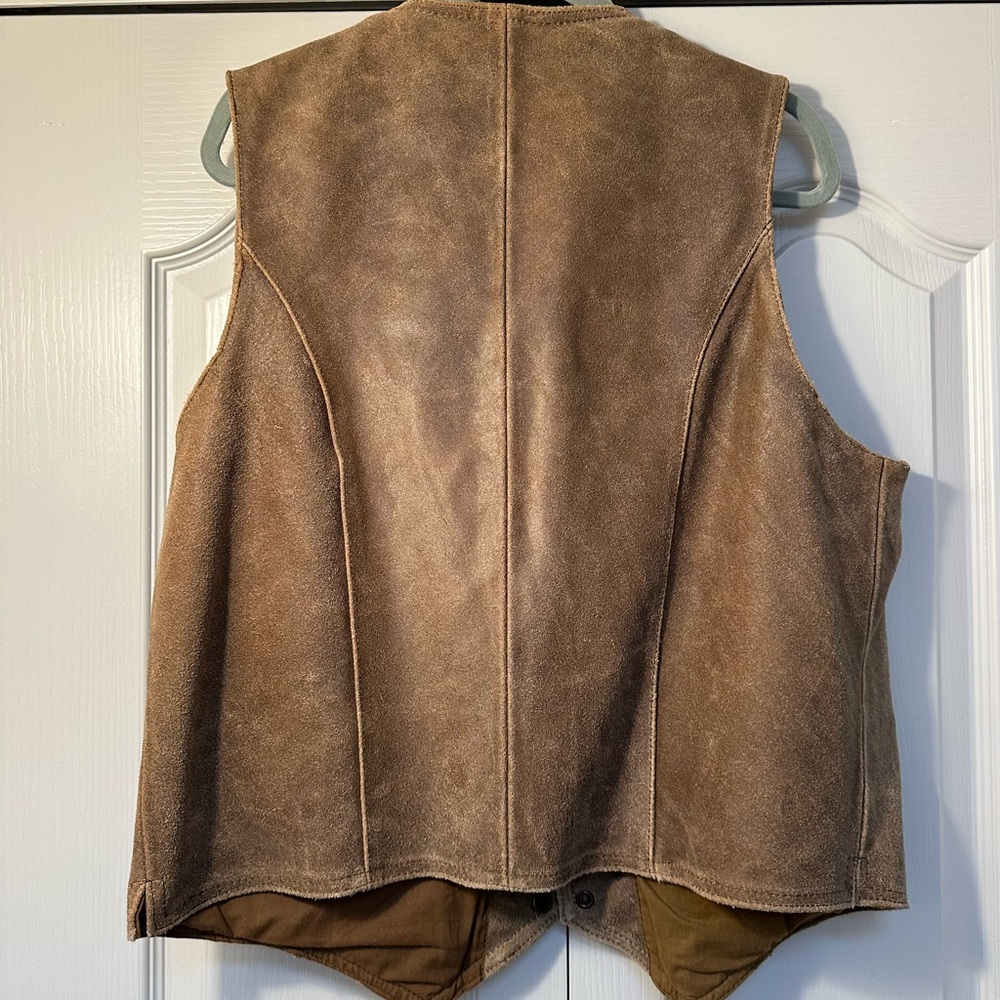 Vintage Men’s First Genuine Leather Vest - Picture 4 of 9
